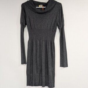 cop. copine. Cowl Neck Long Sleeve Dress Grey Size 2 Size Medium
